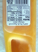 100% Fresh Squeezed Orange Juice