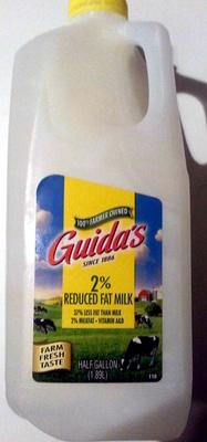 2% Reduced Fat Milk 2% Reduced Fat Milk