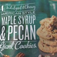 4 Indulgent & Chewy Maple Syrup & Pecan Giant Cookies