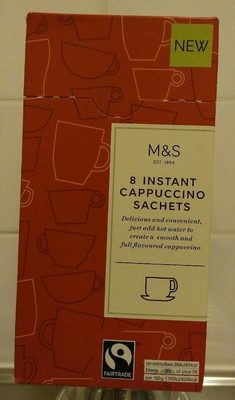 8 Instant cappuccino sachets 8 instant cappuccino sachets