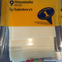 9 mozzarella slices