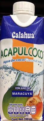 AcapulCoconut with Jugo from Maracuyà Acapulcoco con jugo de Maracuyà