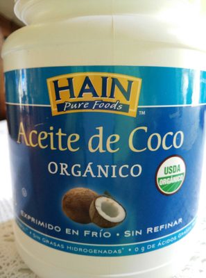 Coconut Oil Orgánico Aceite de Coco Orgánico