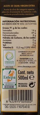 Extra Virgin Olive Oil Aceite de oliva virgen extra