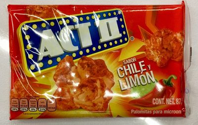 Act II Flavor Chile and Lemon Act II sabor Chile y Limón