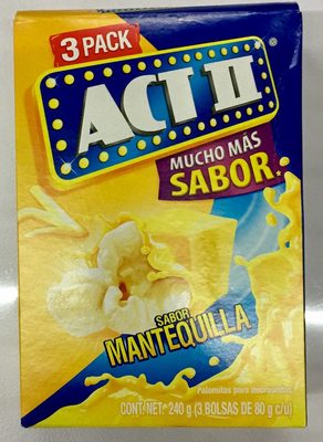 Act II Flavor Mantequilla 3 Pack Act II sabor Mantequilla 3 Pack