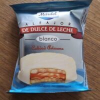 Alfajor de dulce de leche blanco