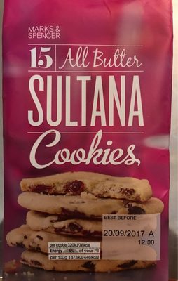 All Butter Sultana Cookies All Butter Sultana Cookies