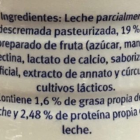 Yoghurt para beber con mango