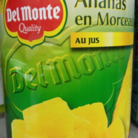 Ananas en morceaux au jus