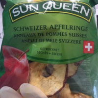 Anneaux de pommes séchés