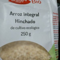 Arroz integral hinchado