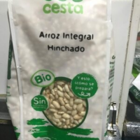 Arroz integral hinchado