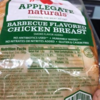 Barbecue flavored chicken breast