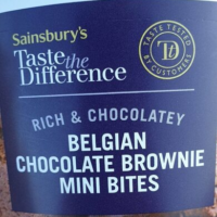 Belgian chocolate brownie mini bites