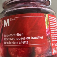 Betteraves rouges en tranches