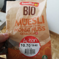 Bio Müesli Honig Nuss Gebacken