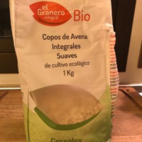 Bio copos de avena suave integral ecológicos