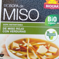 Biosopa de Miso Rojo con Verduras