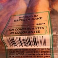 Biscocho espelta cake
