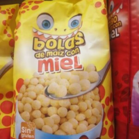 Bolas de maíz con miel