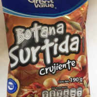 Botana surtida crujiente