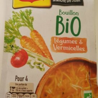 Broth Bio Vegetables and Vermicelli Bouillon bio légumes et vermicelles
