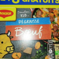 Broth Cubes Degreased bEggs Bouillon kub dégraissé bœuf