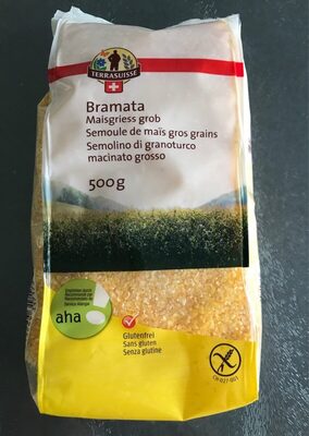 Bramata Semolina from Maize gros grains Bramata Semoule de maïs gros grains