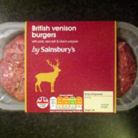 British venison burger