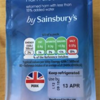 British wafer thin ham slices