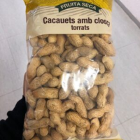 Cacauets amb closca torrats