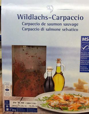 Carpaccio from Wild Salmon Carpaccio de Saumon Sauvage