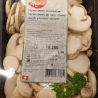 Champignons de Paris coupés