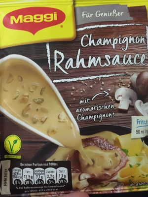 Champignon Cream Sauce Champion Rahmsauce