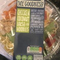 Chicken coconut laksa noodles