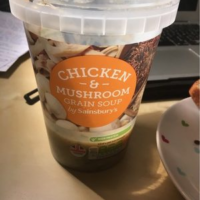 Chicken & mushroom grain soup