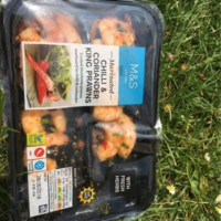Chili & coriander king prawns