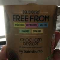 Choc iced dessert