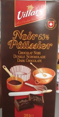 Chocolate Noir 63 % Pâtissier Chocolate Noir 63 % Pâtissier