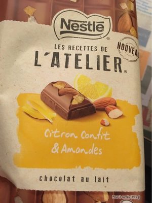 Chocolate Milk Lemon confit amande Chocolate au lait citron confit amande
