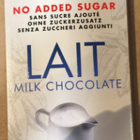 Chocolate Milk sans Sugar ajouté Chocolate au lait sans sucre ajouté