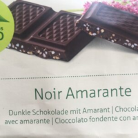Chocolate noir avec amarante