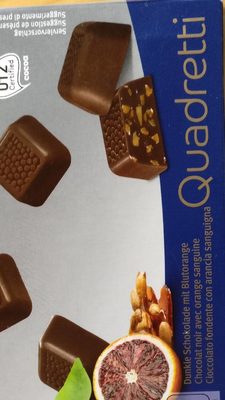 Black Chocolate with Orange sanguine Chocolate noir avec orange sanguine