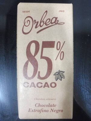 Chocolate Orbea 85% Cocoa Chocolate Orbea 85% cacao