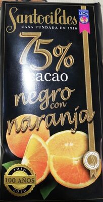 Black Chocolate with Orange (75% Cocoa) Chocolate negro con naranja (75% cacao)