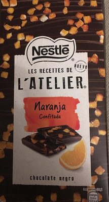 Black Chocolate with Orange confitada Chocolate negro con naranja confitada