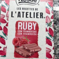 Chocolate ruby con frambuesas