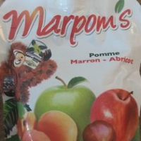 Compote pomme marron abricot