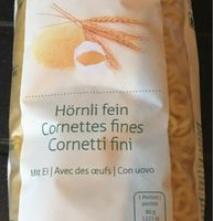 Cornettes Fines avec des Œufs